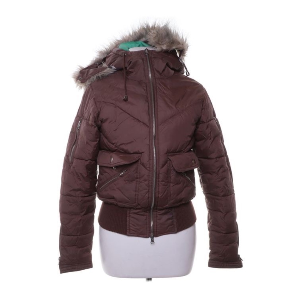 PAPAYA FITTED CROPPED PUFFER COAT